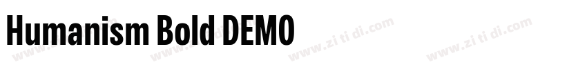 Humanism Bold DEMO字体转换